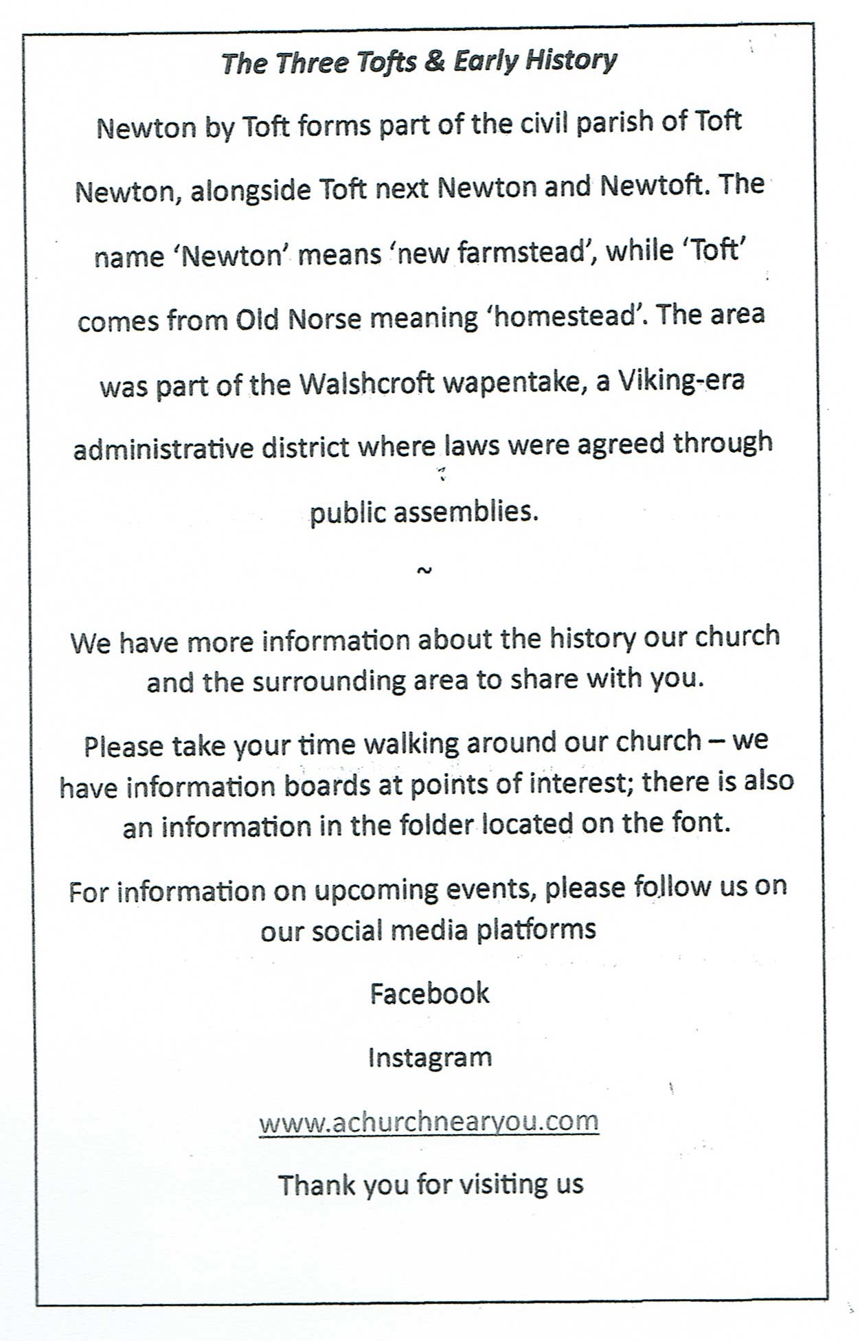 St Michael's Church leaflet page 4