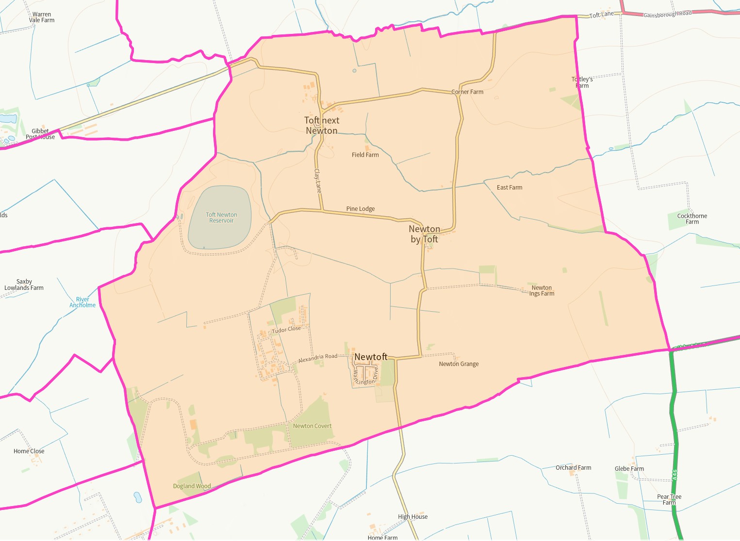Map of the parish