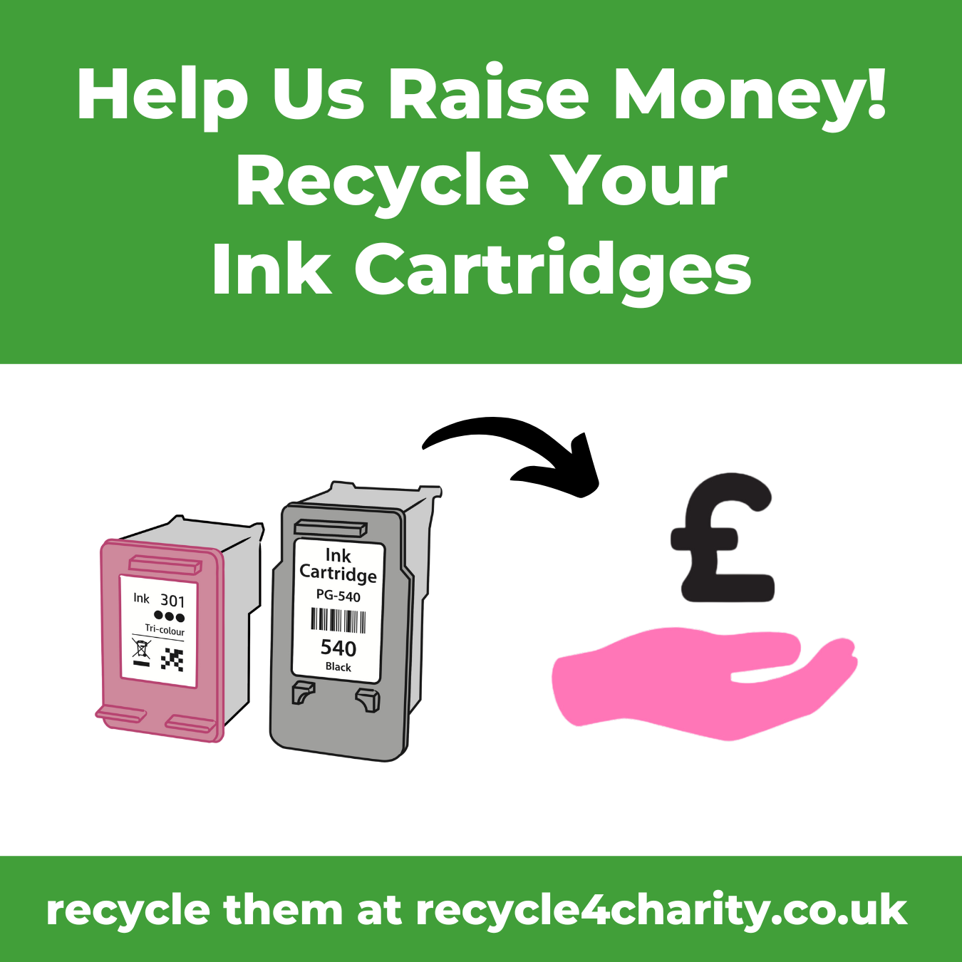 Toft Newton Village Hall are collecting Ink Cartridges To Recycle Them