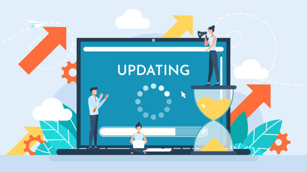 Image showing a website being updated
